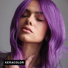 Keracolor before-and-after swatches reveal bold possibilities.