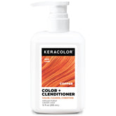 Keracolor Clenditioner Copper bottle shows color-depositing formula for vibrant, conditioned hair.