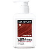 Keracolor Color + Clenditioner Cinnamon bottle shows convenient color-depositing care.