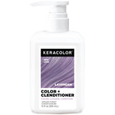 Keracolor Color + Clenditioner lavender bottle pour for quick color refresh.