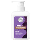Keracolor Color + Clenditioner purple bottle shows color-depositing conditioner for brunettes between salon visits.