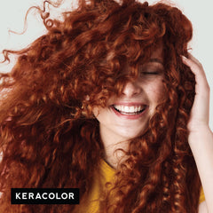 Keracolor Color + Clenditioner dispense-pump enables controlled color application.