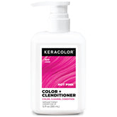 KERACOLOR HOT PINK bottle closeup showing bold color deposit for at-home color refresh