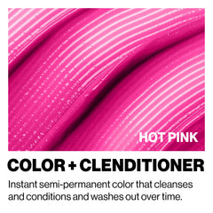 KERACOLOR HOT PINK hair swatches illustrating vibrant tones on light to dark hair