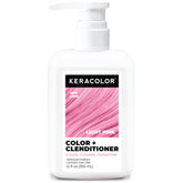 KERACOLOR Clenditioner Light Pink bottle shown for easy color refresh between salon visits.