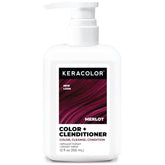 Keracolor Merlot color deposit bottle for quick, vibrant color refresh.