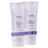 Keranique champú volumen, botella visible, para lograr cabello más grueso y con más cuerpo.