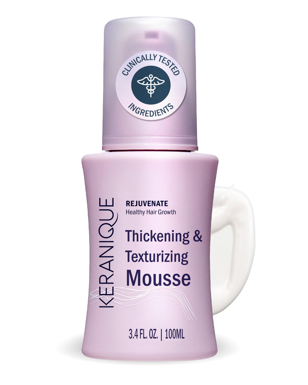 Keranique Mousse Volumen Inmediato: aporta cuerpo y brillo al peinado.