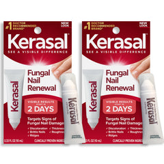 Kerasal Nail Fungus Extra Strength twin-pack bottles for convenient daily care.