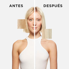 KÉRASTASE Blond Absolu Cicaflash applying conditioner to lengths to soften hair