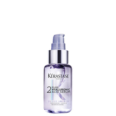 Kerastase Blond Absolu serum bottle delivering instant hydration and shine for blonde hair.