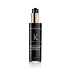 KÉRASTASE Chronologiste serum bottle front view, highlighting heat protection for styling.