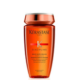 Kerastase Discipline Oleo-Relax shampoo bottle shows smoothing benefits for unruly hair