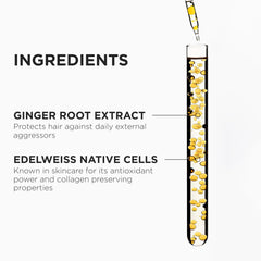 Close-up of Genesis Thermique controlling frizz in humid conditions