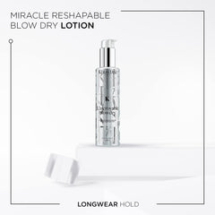 L'incroyable Serum applied to towel-dried hair for smooth, flexible styling