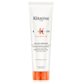 Kérastase Nectar Thermique bottle shown with heat protection benefits highlighted for frizz control