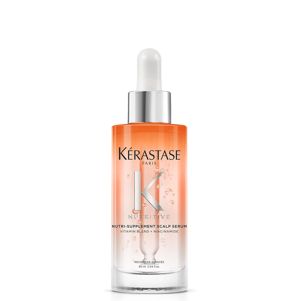 Kerastase Nutritive Hydrating Scalp Serum bottle provides instant scalp hydration.