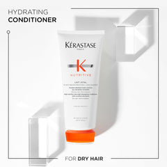 Application scene shows conditioner massaged into clean, wet hair.