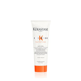 The Kerastase Nutritive Lait Vital bottle showcases travel-sized hydration and detangling benefits.