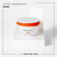 Creamy Masquintense Riche texture swatch for medium to thick dry hair