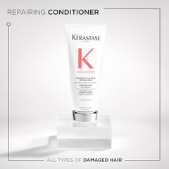 Kérastase Premiere conditioner applied to towel-dried lengths for smoother hair
