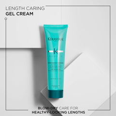 KERASTASE Resistance Extentioniste Thermique cream in hand ready for wet-hair application
