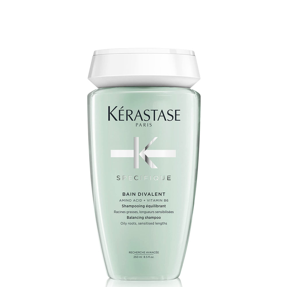KÉRASTASE Specifique balance shampoo showing oily roots for refreshing cleanse