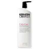 Keratin Complex Color Care Shampoo bottle on display highlighting color protection
