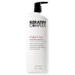 Keratin Complex Color Care Shampoo bottle on display highlighting color protection