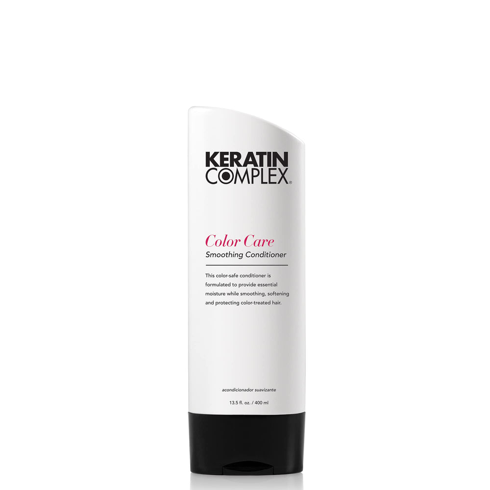 Keratin Complex Color Care Smoothing Conditioner bottle angle showing color safe moisture boost