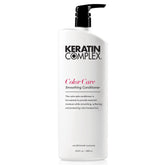Keratin Complex Color Care Smoothing Conditioner bottle promotes color-safe smoothing.