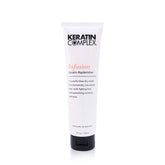Keratin Complex Infusion Blow Dry Cream bottle with 4 oz for frizz control.