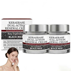 Keratin Erase crema renovadora en bote, ideal para uso diario y piel suave