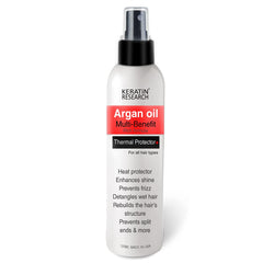 Protector térmico Keratin Research en aerosol aporta brillo y protección