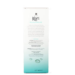 Keri aceite hidratante con textura cremosa para ducha, suaviza la piel durante el baño.