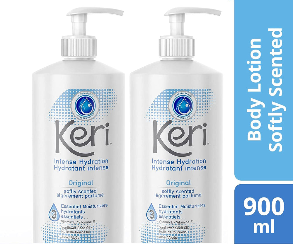 Keri Lotion Original Intense Hydration bottle with creamy formula for daily moisture