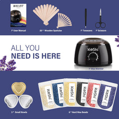 KeShi applicator sticks for precise, clean wax application.