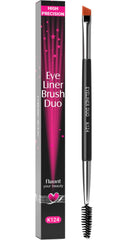KESHIMA Angled Eyeliner Brush Duo close-up shows precision angled brush for sharp lines.