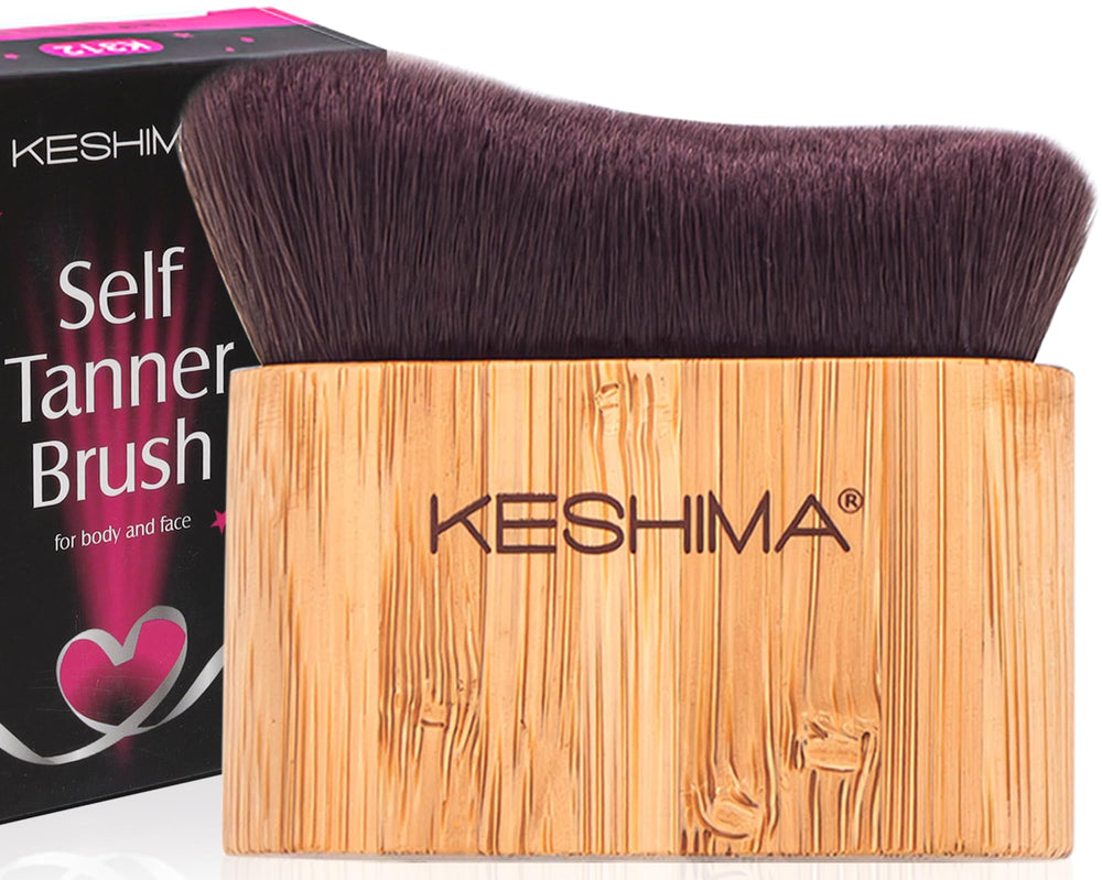 KESHIMA self-tanner brush for face and body delivering streak-free coverage