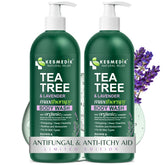KESMEDIK árbol de té lavanda – botella elegante para limpieza diaria de la piel
