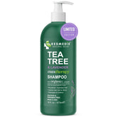 KESMEDIK champú árbol de té lavanda, bote: limpieza profunda y control de grasa.
