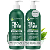 KESMEDIK Tea Tree Body Wash bottle front showing product name and fresh cleanse.