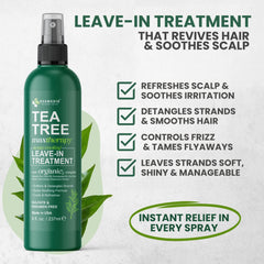 KESMEDIK Tea Tree Rosemary: desenredado rápido para cabellos rizados o lisos