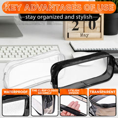 Ketar waterproof PVC makeup bag in white for on-the-go storage.