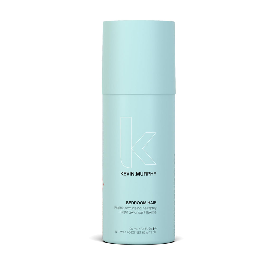 KEVIN.MURPHY BEDROOM.HAIR bottle shown for easy styling and grip.