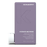 KEVIN.MURPHY Hydrate-Me.Rinse bottle close-up highlighting moisture-rich conditioning for dry hair.