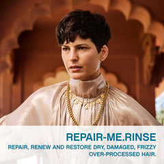 KEVIN.MURPHY REPAIR-ME.RINSE application close-up, smooths frizz for salon-like results