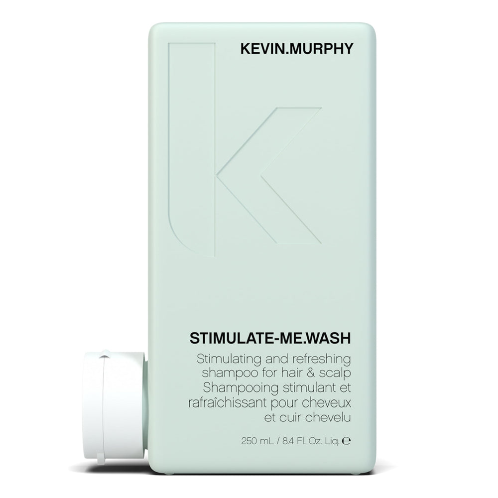 KEVIN.MURPHY Stimulate-Me.Wash bottle front for refreshing scalp cleanse and hair vitality.