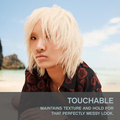 KEVIN.MURPHY TOUCHABLE non-sticky-finishing-spray keeps style flexible.