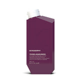 KEVIN.MURPHY Young.Again.Wash bottle front highlighting anti-ageing hydration for ageing hair